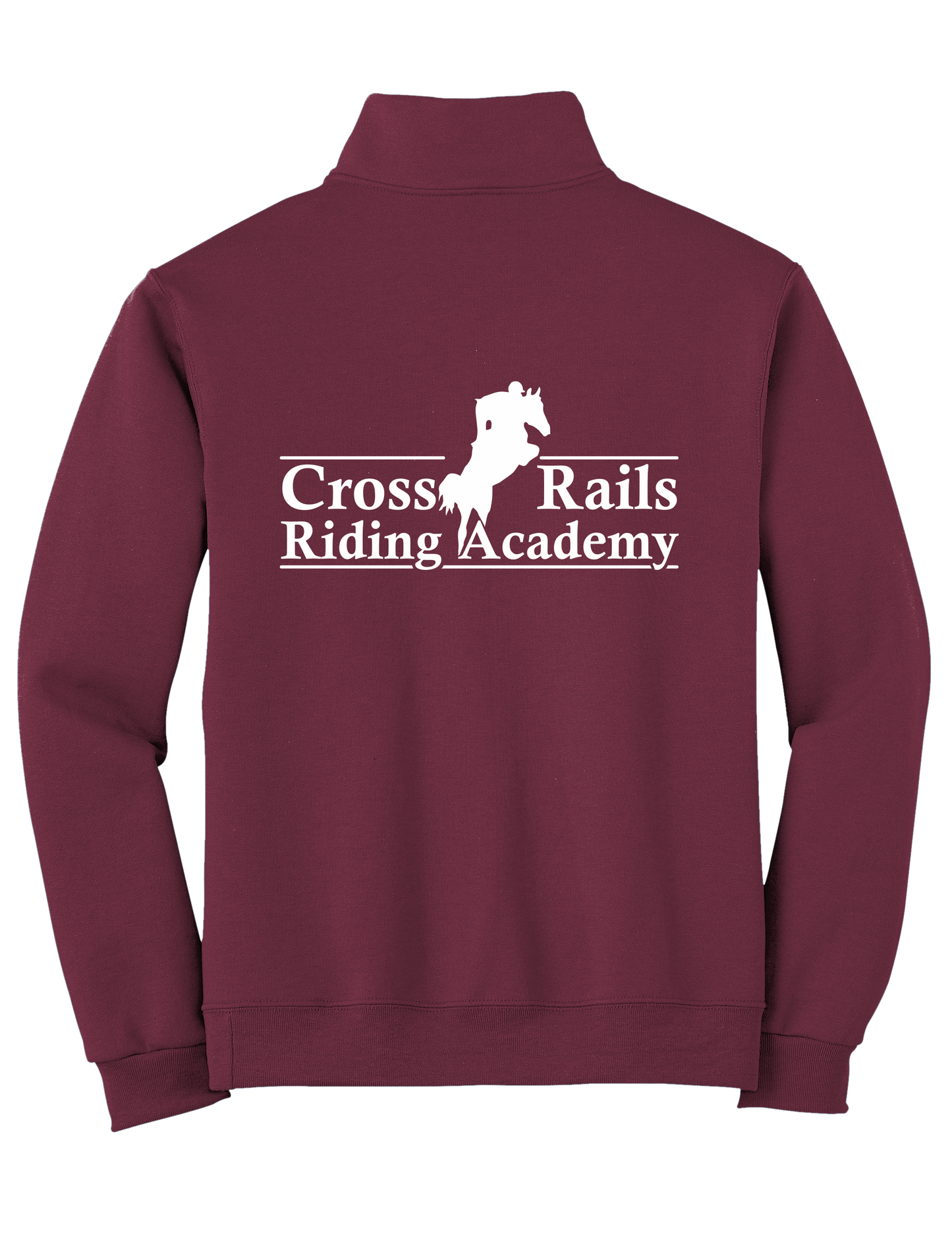 Cross Rails Riding Academy Unisex 1/4 Zip Sweater