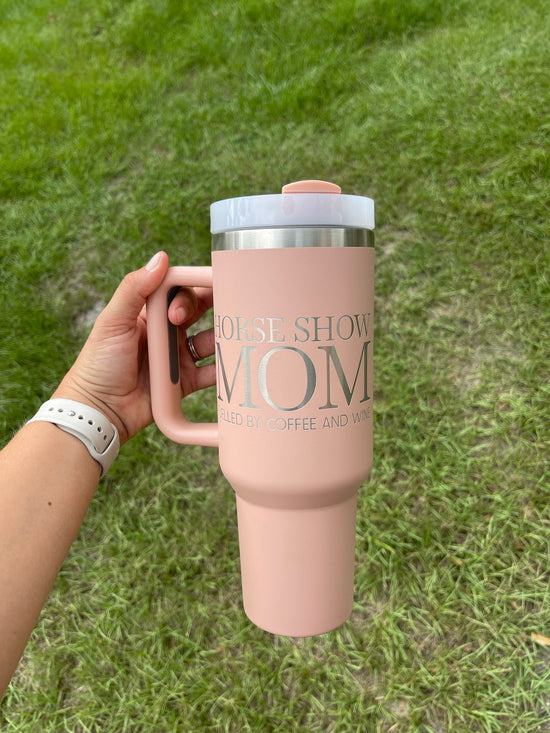 Load image into Gallery viewer, Horse Show mom Tumbler

